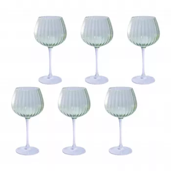 Set of 6 Rose&Tulipani drinking glasses U20177611E84-Z, 460 ml capacity each