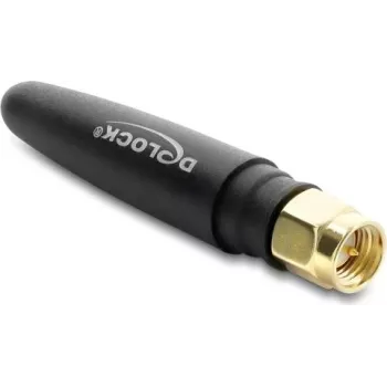 DELOCK LTE antenna SMA male 1.82 dBi omnidirectional fixed black