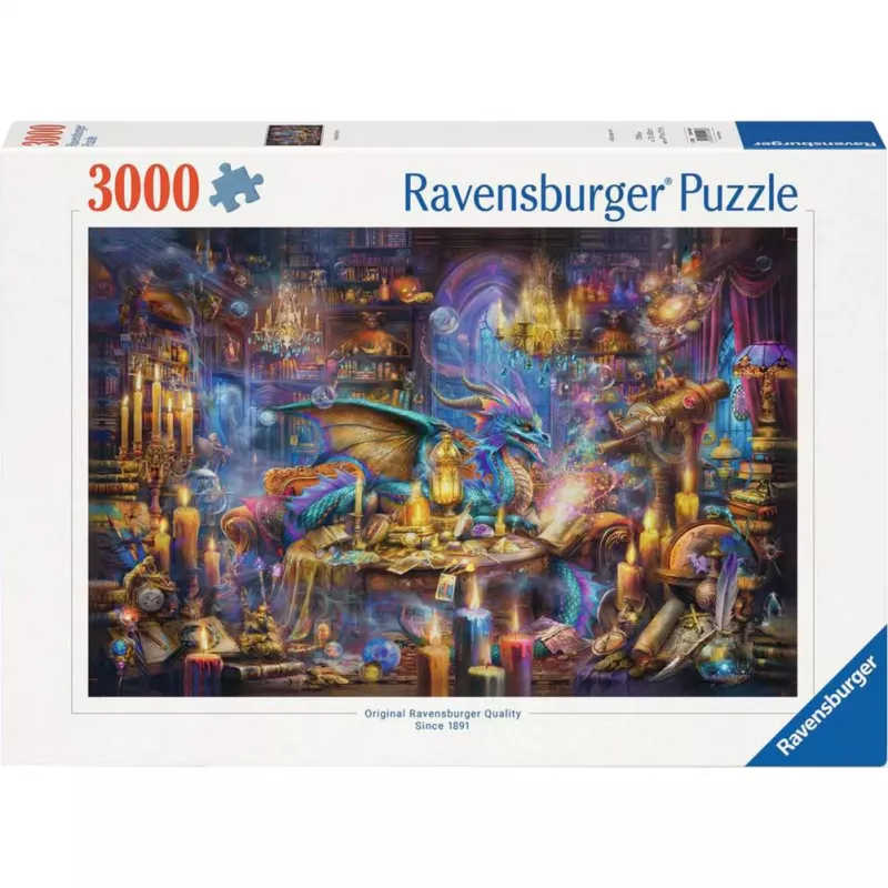 Puzzle Ravensburger 3000-piece — Dragon Library, 3000 pieces, brand Ravensburger