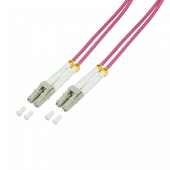 LogiLink FP4LC50 InfiniBand Fibre Optic Cable 50m 2x LC Violet