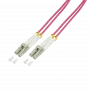 LogiLink FP4LC50 InfiniBand Fibre Optic Cable 50m 2x LC Violet