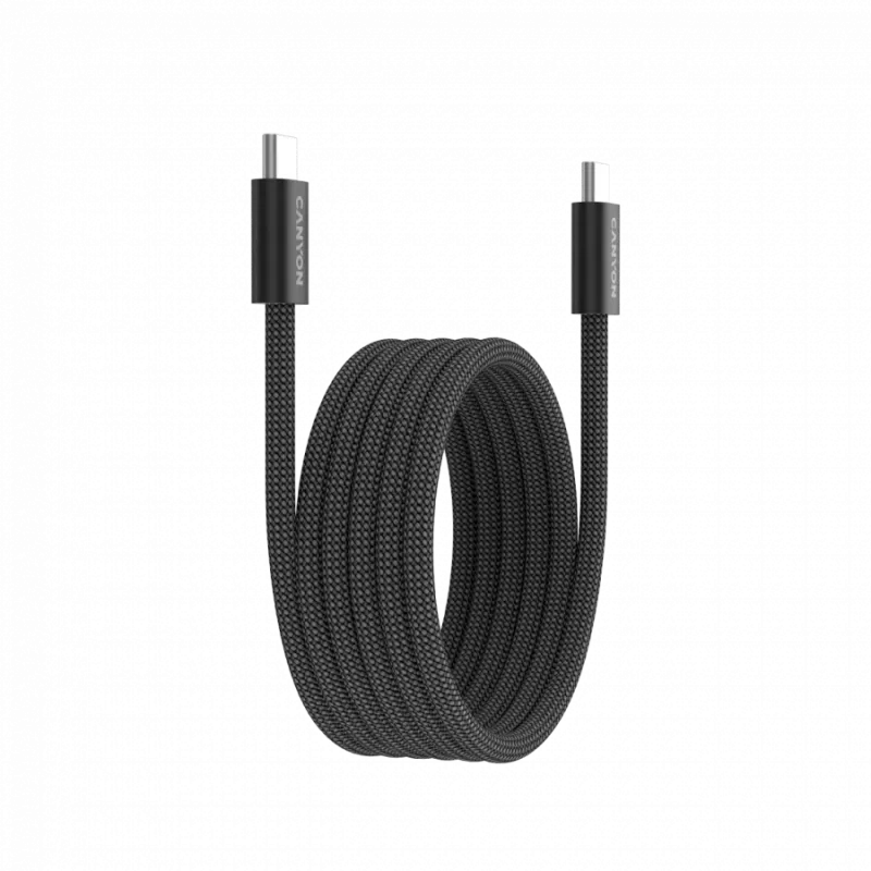 CANYON cable OnWire 60MG C-C 60W Magnet Braided 1m Black