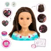 KLEIN Styling Head Klein Mia 5201 with realistic hair and accessories for hairstyling practice