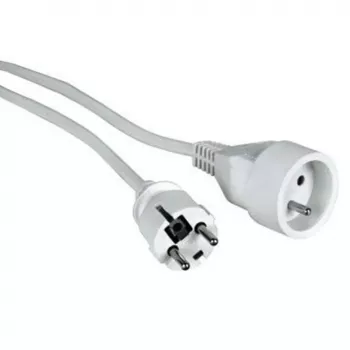 Power cable LOGON PSPC03W — 3 m, white, power plug type F
