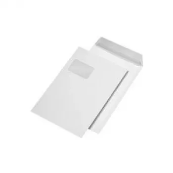 Mailing bag MAILmedia C4 self-adhesive with window, brown