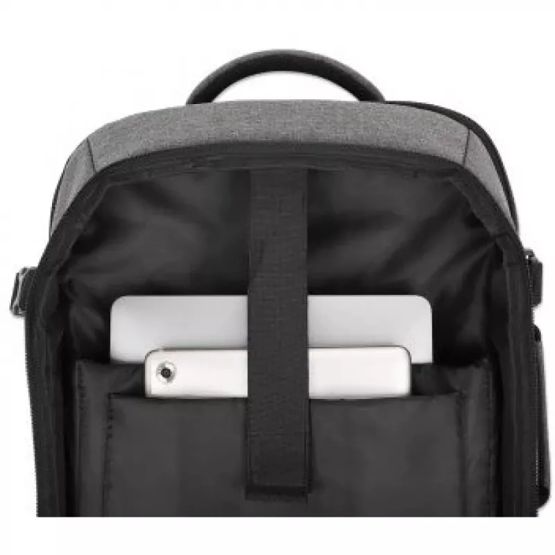 Backpack Manhattan Rome Notebook Travel 17.3 inch Two Sleeves 40L Light Grey
