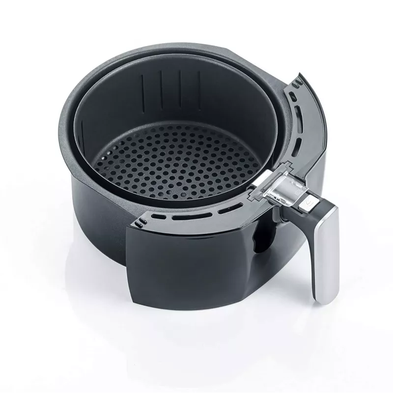 Severin 2430 Single 3.2 L Stand-alone 1500 W Hot air fryer Black, Stainless steel