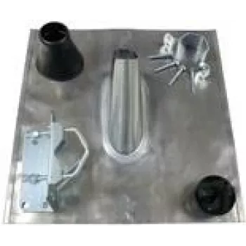 Televes Lead Tile with Sealing Sleeve, Mast Mounting Set, for 48mm Masts (X2198)