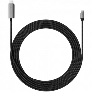 Satechi USB-C to HDMI 2.1 8K Cable, Length: 1,96m features a HDMI 2.1- and a USB-C-Connector