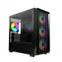 Montech X5M (B) Micro Tower PC case — Micro‑ATX/Mini‑ITX, 3x120mm front, 1x120mm rear, supports ATX PSU, 2x3.5 inch + 4x2.5 inch, Black