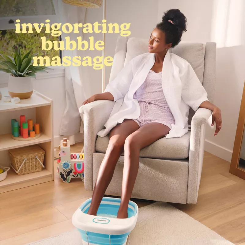Foot spa HoMedics FB-70BL-EB — collapsible compact foot bath for home use
