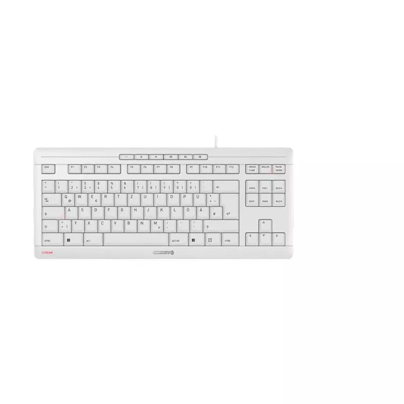 CHERRY STREAM TKL keyboard Universal USB QWERTZ German White