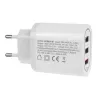 Wall charger MACLEAN MCE479W — 3‑port USB quick charger, 18W total output
