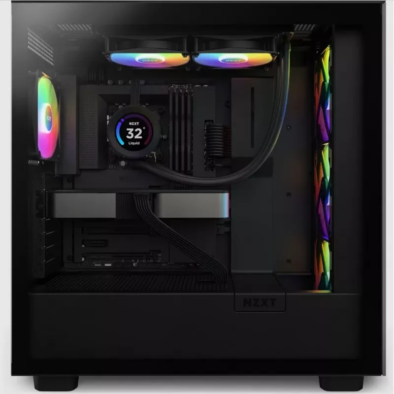 All-in-one liquid cooler NZXT Kraken Elite 240 RGB 12 cm Black