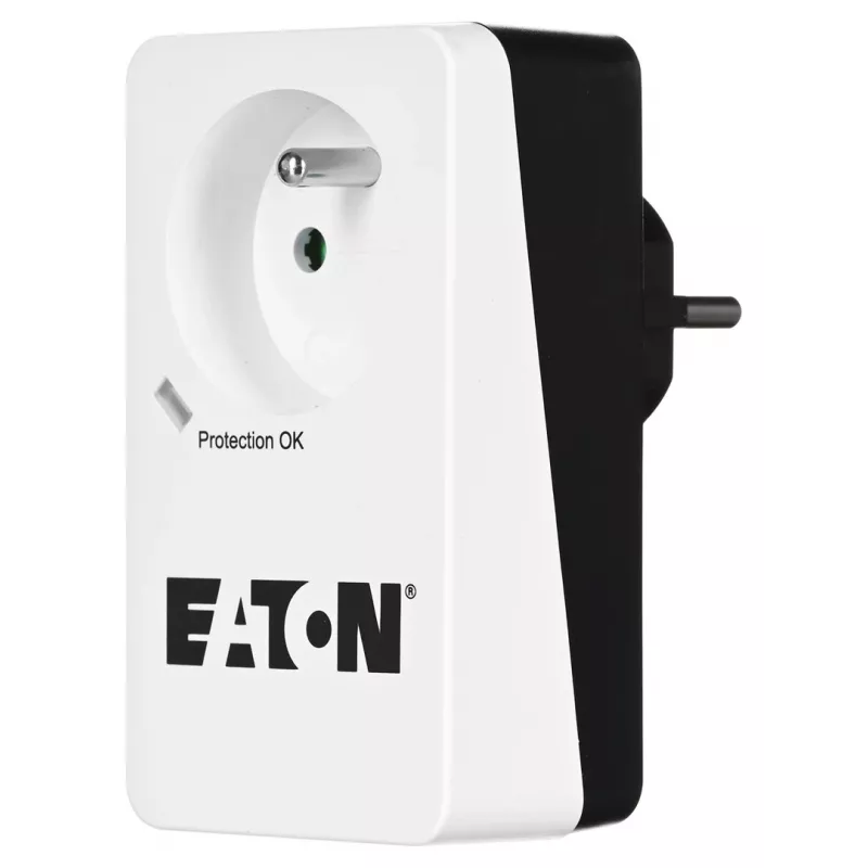Surge protection box Eaton Protection Box 1 FR — 1 Type E outlet, 220–250 V, 16 A, 4000 W, black, compact