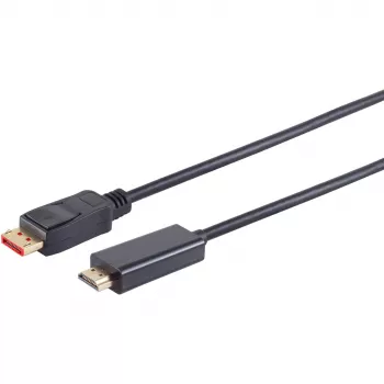 Video Cable Adapter S/CONN 10-71075 10 m DisplayPort HDMI Type A Black