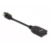 DeLOCK - DisplayPort-Adapter - Mini DisplayPort (M) latched to DisplayPort (W) - DisplayPort 1,4 - 15cm - Halogen-Free, 8K Support - Black (65978)