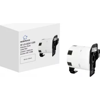 Renkforce Labels Roll compatible replaces Brother DK-11209 62 x 29 mm Paper White 800 pc(s) Standard address labels RF-6027500 (RF-6027500)