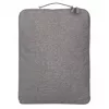 Manhattan Seattle Laptop Sleeve 15.6 inch, Grey, Padded, Extra Soft Internal Cushioning, Main Compartment with double zips, Zippered Front Pocket, Carry Loop, Water Resistant and Durable, Notebook Slipcase, Three Year Warranty