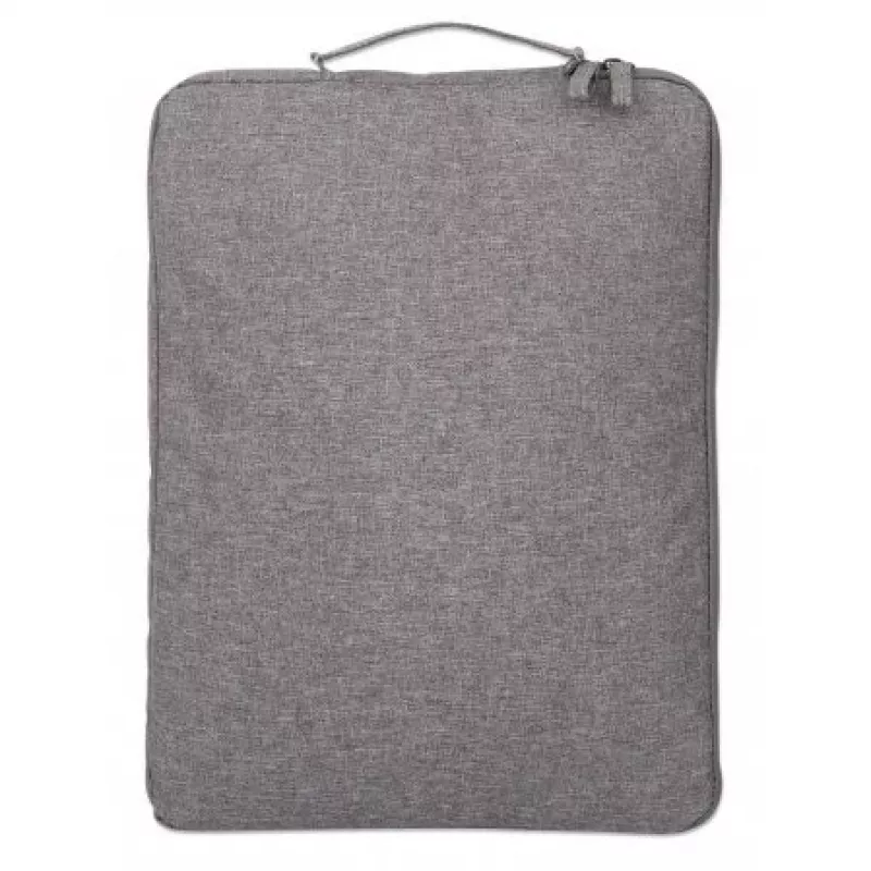 Manhattan Seattle Laptop Sleeve 15.6 inch, Grey, Padded, Extra Soft Internal Cushioning, Main Compartment with double zips, Zippered Front Pocket, Carry Loop, Water Resistant and Durable, Notebook Slipcase, Three Year Warranty
