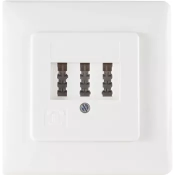 Telephone Socket TAE NF/F ShiverPeaks 74051W — metal frame, model 74051W