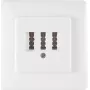 Telephone Socket TAE NF/F ShiverPeaks 74051W — metal frame, model 74051W