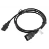 Lanberg CA-C13E-11CC-0018-BK Stromkabel Schwarz 1,8 m C13-Koppler C14-Koppler (CA-C13E-11CC-0018-BK)