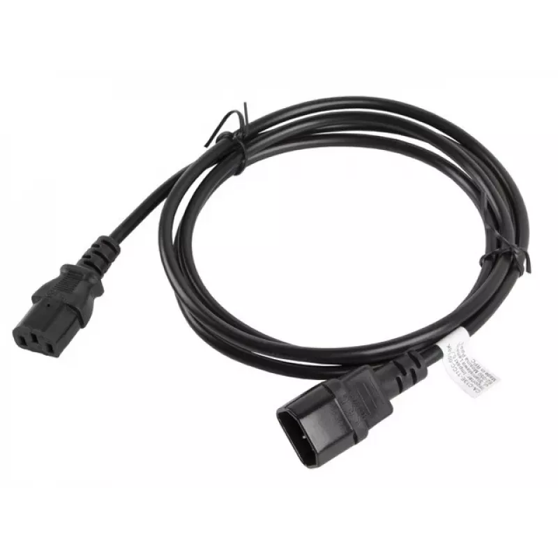 Lanberg CA-C13E-11CC-0018-BK Stromkabel Schwarz 1,8 m C13-Koppler C14-Koppler (CA-C13E-11CC-0018-BK)