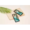 Protective phone case iKins for Samsung Galaxy Note 20 — Aqua Agate design