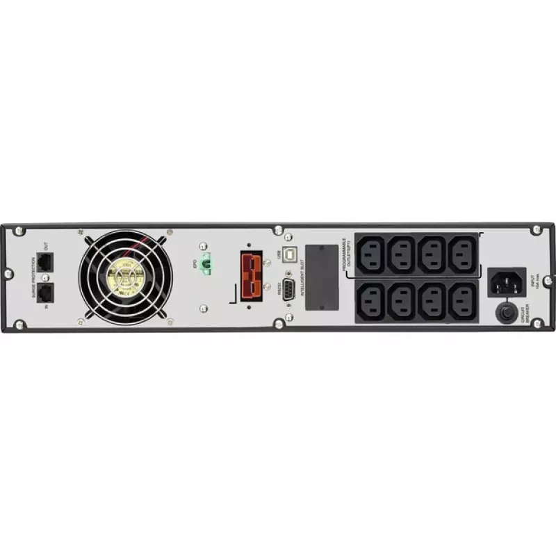 Bluewalker PowerWalker VFI 1000RM LCD - UPS - 800 Watt - 1000 VA 7 Ah - RS-232, USB - 8 Output Plugs - 2U - 48.3 cm (19) (10120144)