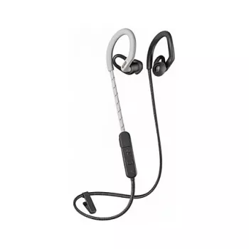Poly BackBeat Fit 350 - Headphones - Ear hook - In-ear - Sports - Grey - White - Binaural - Sweat re