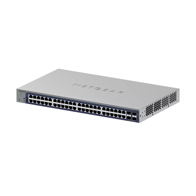 Managed Gigabit Ethernet Switch Netgear GS752TX, 48x RJ-45 10/100/1000, 10G support, 1U rack, grey