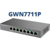 Managed L2 Gigabit PoE Network Switch Grandstream GWN7711P — 8x RJ-45 10/100/1000, 48V DC, Desktop/Wall-mount