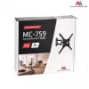 Wall TV mount Maclean MC-759 for 13–55 inch screens, 30 kg capacity, VESA 75x75–400x400, tilt and adjustable depth