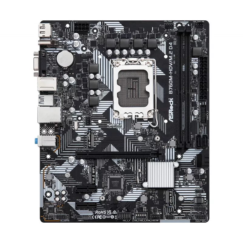 ASRock B760M-HDV/M.2 D4 DDR4 LGA 1700 Micro-ATX Motherboard