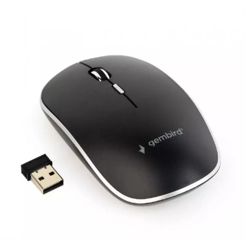 MOUSE USB OPTICAL WRL BLACK/SILENT MUSW-4BS-01 GEMBIRD