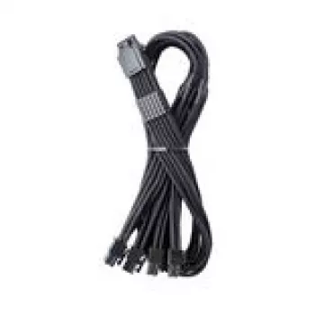 CableMod C-Series Pro ModMesh 16‑Pin to 4×8‑Pin Sleeved Power Cable for Corsair Type 4 & 3 PSUs, 60 cm, black