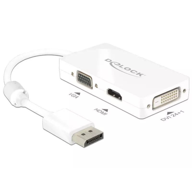 Cable DeLOCK 0.16m DisplayPort VGA HDMI DVI-D