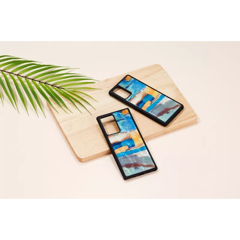 Protective case iKins for Samsung Galaxy Note 20, sky blue, slim fit