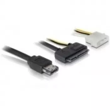 eSATAp / SATA Cable DeLOCK 84412 1m Black