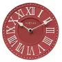 NeXtime klok 5187ro London Table, Ø16 cm, Wall, Red/ White