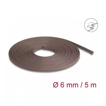 Cable Sleeve DeLOCK 20903 Brown Polyester 6mm