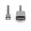 DIGITUS - Adapter Cable - Mini DisplayPort (M) to HDMI (M) - 1,0m - Support von 8K 60 Hz - Black (DB-340109-010-S)