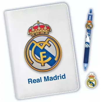 Notebook with 10 colours pen Kids Euroswan Real Madryt – themed notebook with multi-colour pen