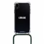 Phone necklace Lookabe loo014 for iPhone XR – gold-green protective pouch with strap