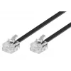 Telephone Cable Microconnect MPK186 RJ11 RJ11 6 m Black