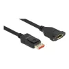 DisplayPort extension cable panel-mount DeLOCK 87095 8K 60 Hz 1 m