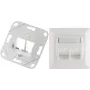 Network Socket ShiverPeaks 08-10100 Keystone 2-Port — keystone insert 2-port for network outlets