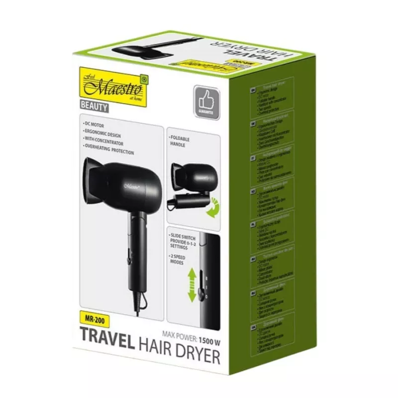 Hair dryer Maestro MR-200 1500W