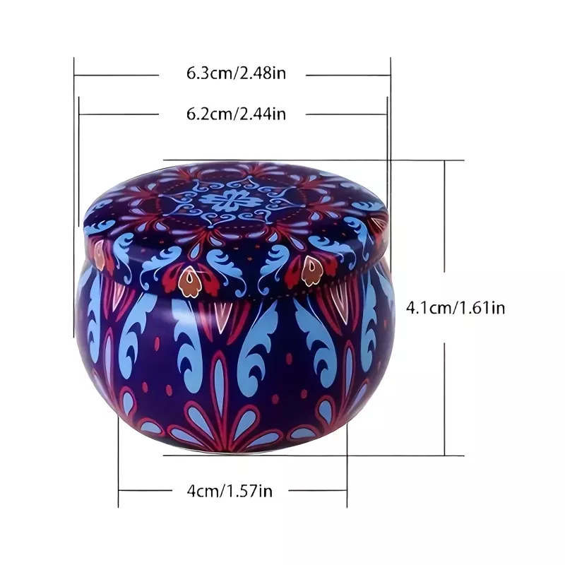 Set of 4 Soy Candles Extralink Home, Scented Decorative Candles for Gifts + Box